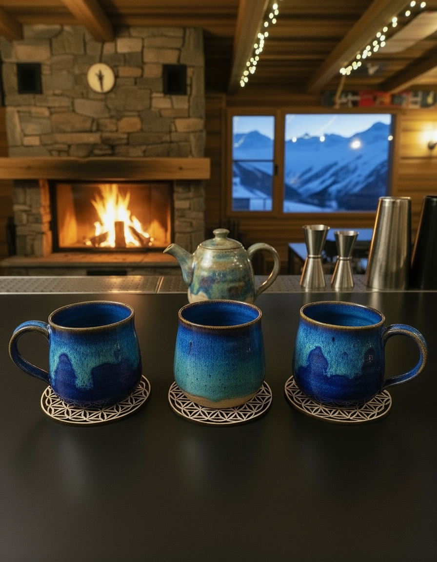 Untersetzer-Set "Blume des Lebens"