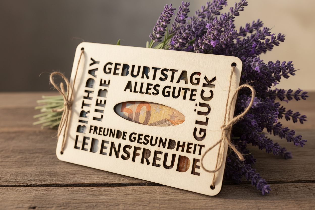 Geldgeschenk "Geburtstagskarte"